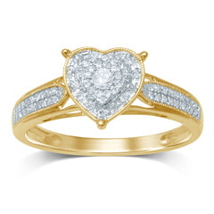 14K 0.27CT Diamond Fashion Ring