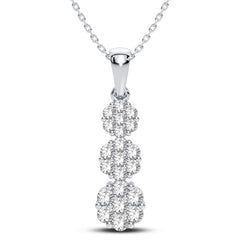 10K 0.75CT Diamond Pendant
