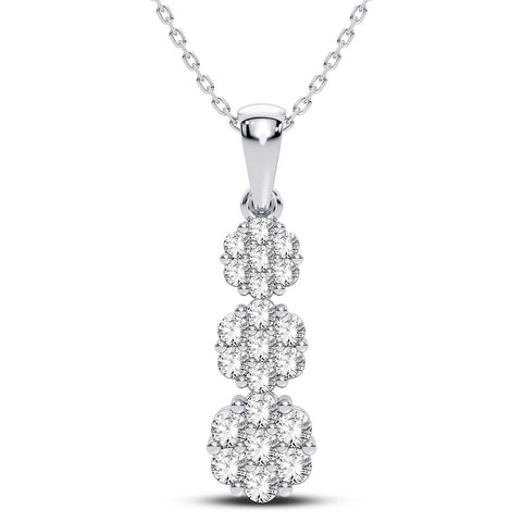 10K 0.75CT Diamond Pendant