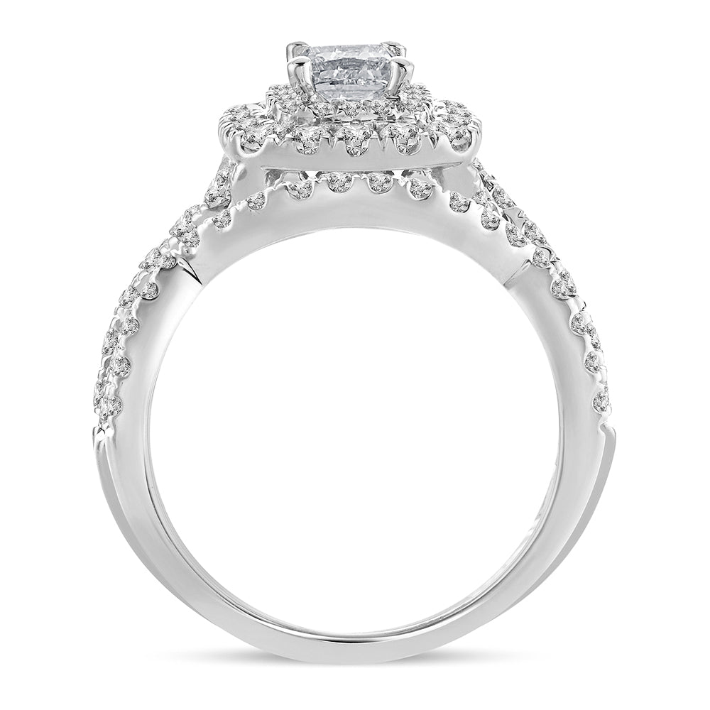 14K 1.51ct Diamond Bridal Ring