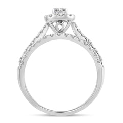 14K 1.00CT Fancy Cut Bridal Ring