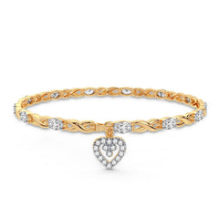 10K 0.10CT DIAMOND BRACELET