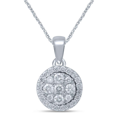 14K 0.5CT Diamond Pendant