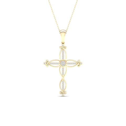 10K 0.10CT Diamond Pendant