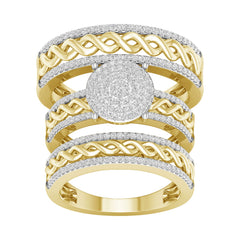 10K 0.60CT DIAM TRIO SET