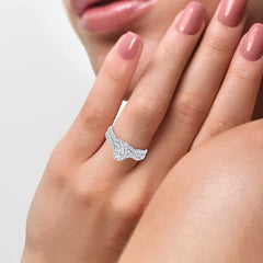 14K 0.50CT Fancy Cut Bridal Ring