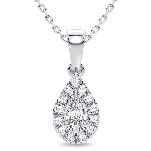 14K 0.25CT Diamond Pendant
