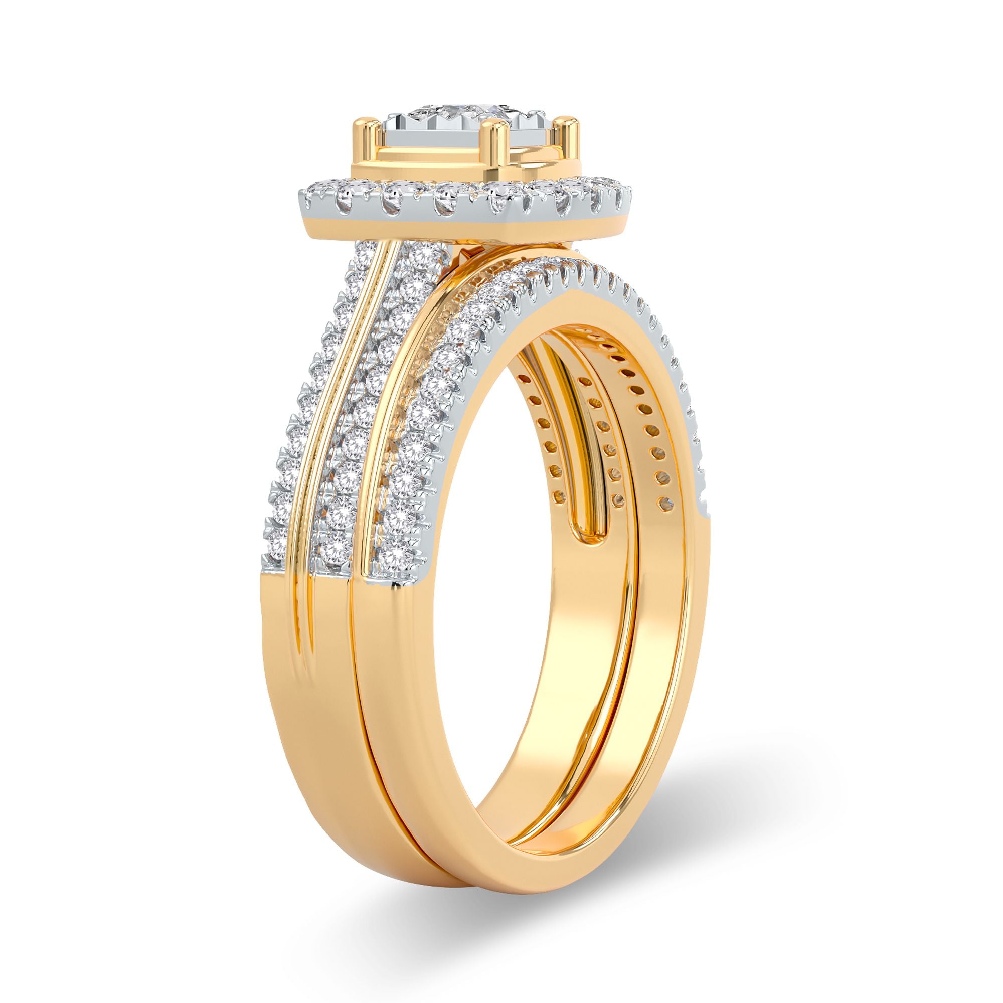14K 0.64CT Diamond Bridal Ring