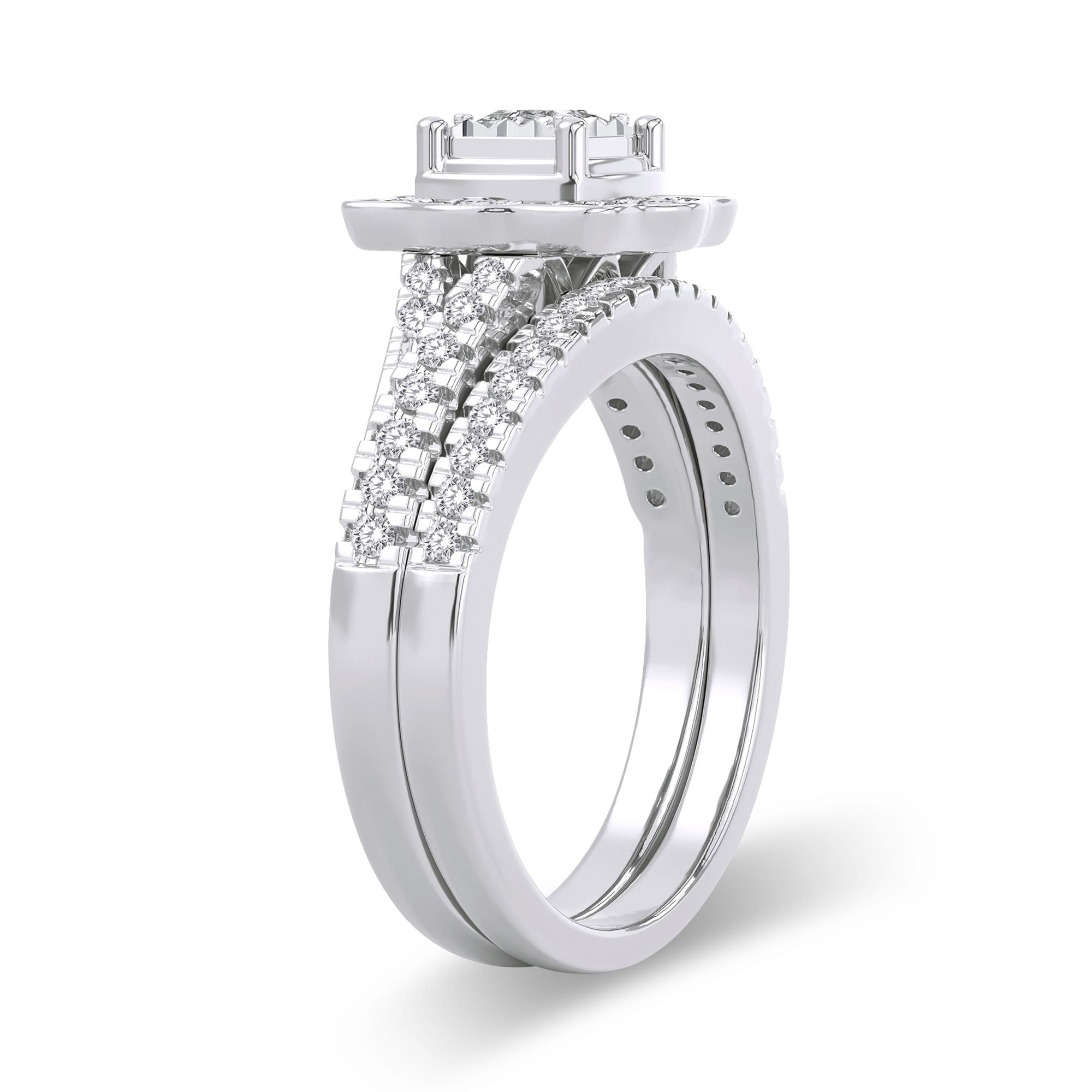 14K 0.62CT Diamond Bridal Ring