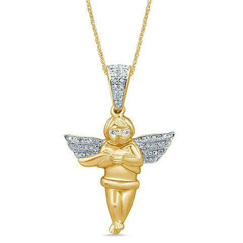 SPL PRICE: 10K 0.11-0.14CT D- ANGEL CHARM