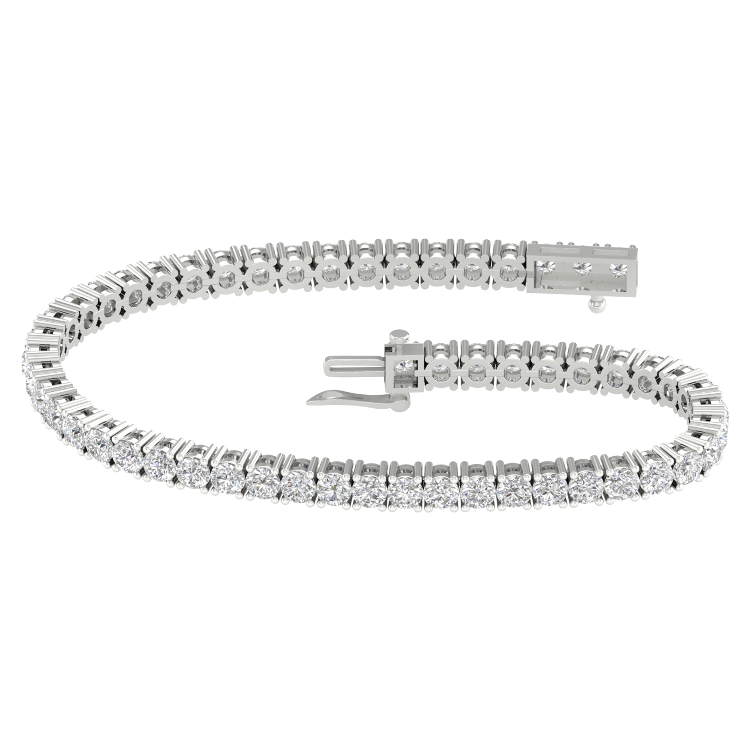 14K 7.00CT  Certified Lab Grown Diamond Bracelet ( IGI Certified )