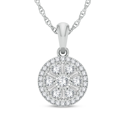 14K 0.25ct Diamond Pendant