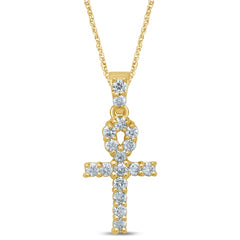 10K 0.33-0.37CT D-ANKH CHARM