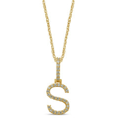 10K 0.40-0.46CT D-DARK POLISH INITIAL "S"