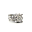 10 KT White Gold Circle Diamond 6.33 CT