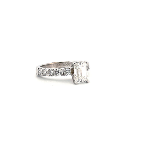 18K White Gold Engagement Ring 2.53CTW