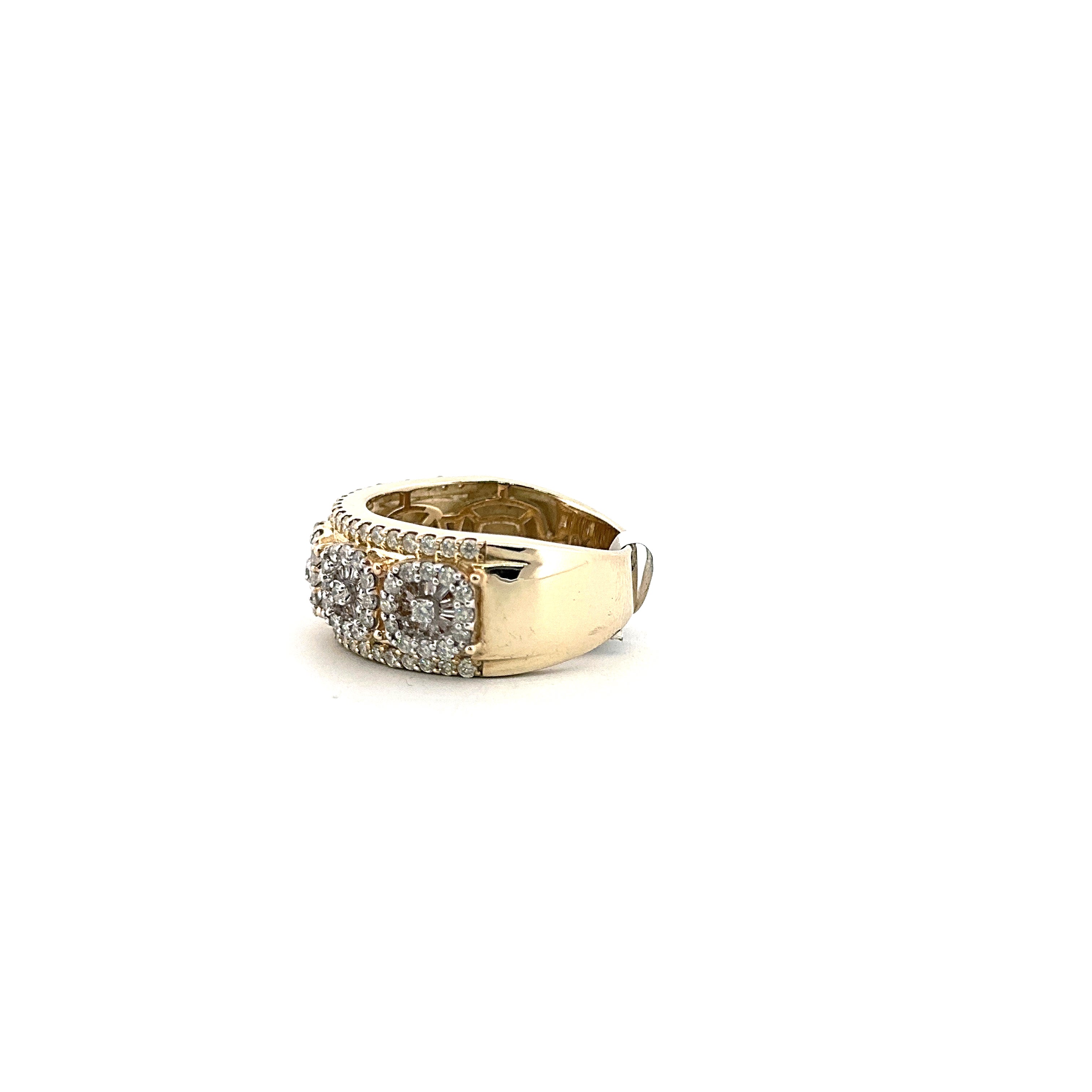 10 KT Yellow Gold Ring 1.70CTW