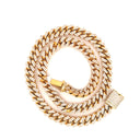 10K Yellow Gold Cuban 22.10 CTW Diamonds 20"